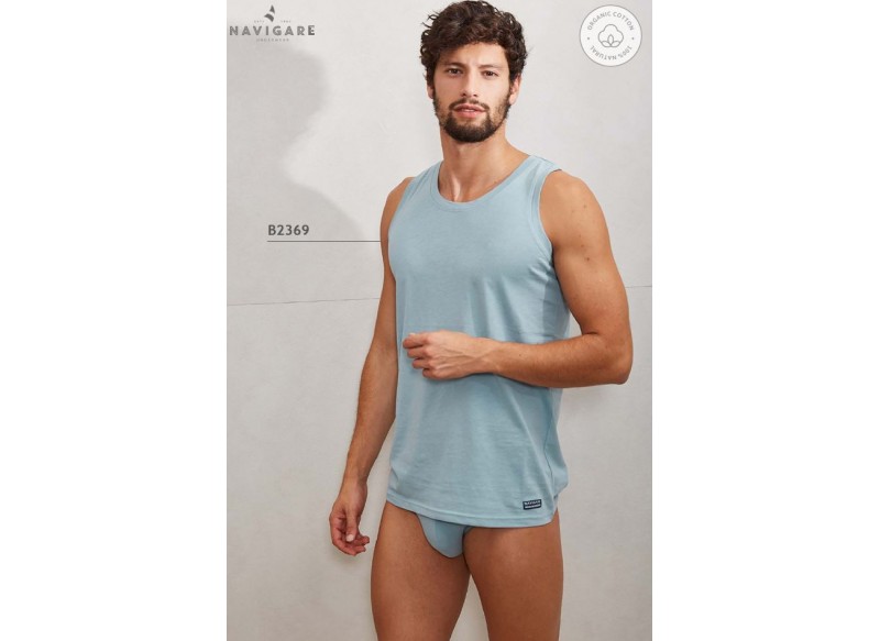 NAVIGARE CONTINUATIVO 369 CANOTTA SPALLA LARGA ORGANIC COTTON