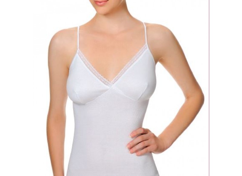 TULIPANO CONTINAUTIVO 1509 TOP FORMA SENO SPALLA STRETTA COTONE